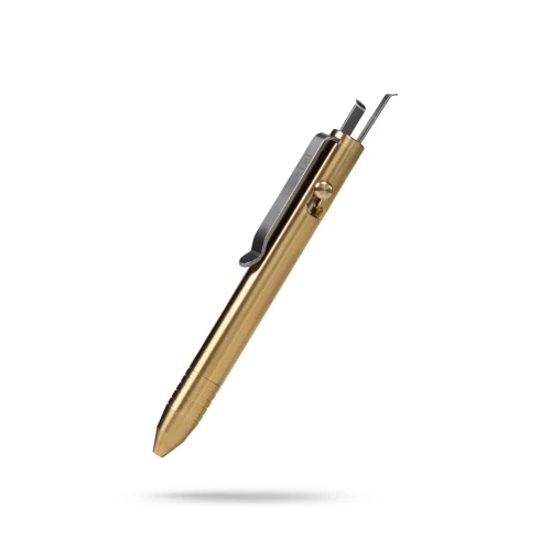 Big Idea Design Lil Sancho Bolt Action Pen Brass 4.1" D1
