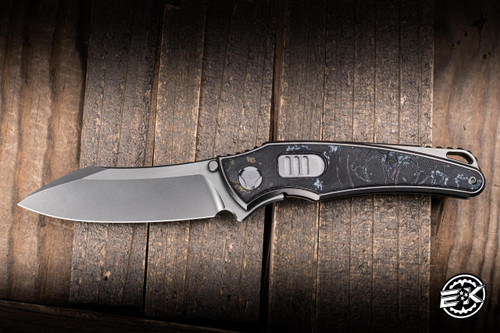 Hawk Knives Talon Automatic Folding Knife Titanium/Santa Clara CC Overlay 3.5" M390 