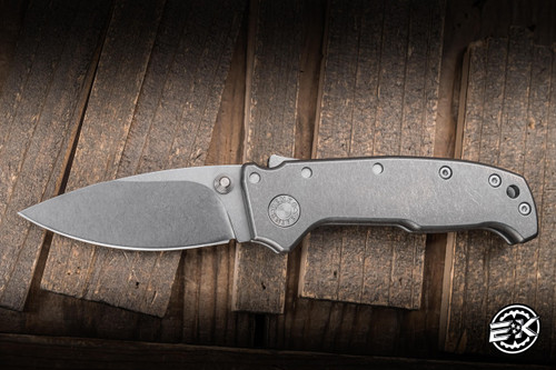 Demko Knives AD20 Compact Folding Knife Smooth Titanium 3" 3V Barong