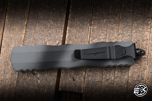 Microtech Dirac OTF Automatic Knife Urban War Paint Aluminum 2.9" M390 Dagger Full Serrated 225-3UWPS