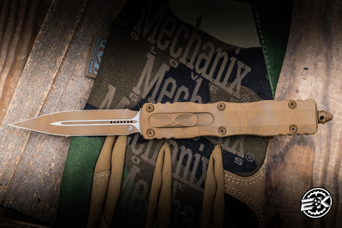 Microtech Dirac OTF Automatic Knife Sand Dune Camo 2.9" M390 Dagger 225-1DUCS
