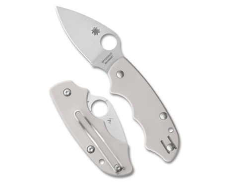 Spyderco Navigator 3 SlipIt Folding Knife Gray G10 2.32" BM390MC PlainEdge Satin C285GPGY