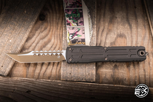 Microtech Ultratech EX ZBP OTF Automatic Knife Aluminum 3.5" M390 Hellhound Dark Burnt Bronze 1119EX-1DBS-C19Z23
