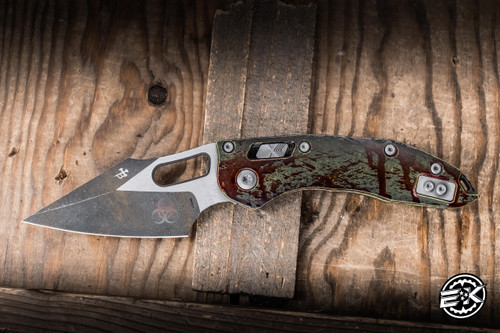 Microtech Stitch Ram-LOK Manual Folding Knife Outbreak Aluminum 3.75" M390 169RL-1OBS