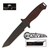 BEAR OPS CQC-100 TACTICAL FIXED BLADE KNIFE TITANIUM 5.5" CLIP POINT C31001