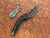 Brous Blades/Elijah Isham Echelon Black G10 Flipper Liner Lock 4.1" Acid Stonewash