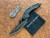 Brous Blades/Elijah Isham Echelon Black G10 Flipper Liner Lock 4.1" Acid Stonewash