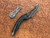 Brous Blades/Elijah Isham Echelon Black G10 Flipper Liner Lock 4.1" Acid Stonewash