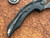Brous Blades/Elijah Isham Echelon Black G10 Flipper Liner Lock 4.1" Acid Stonewash