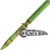 MICROTECH ADO ZOMBIE GREEN FIXED BLADE SERRATED 116-2Z