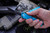 Microtech Troodon Turquoise OTF S/E (3" Black Drop Point) 139-1TQ