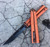 Microtech Tachyon III Balisong Orange DLC Black 173-1DLCOR