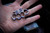 Burn Knives Custom MICRO Knuck Flamed Titanium