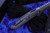 Marfione Custom Warhound Folder Titanium Blue Accents M390 Apocalyptic Stonewash