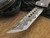 Marfione Combat Troodon Hellhound Tanto Brass Ringed Hardware Nichols XHP Damascus