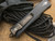 Marfione Combat Troodon Hellhound Tanto Brass Ringed Hardware Nichols XHP Damascus