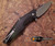 BROUS BLADES DIVISION FLIPPER CARBON FIBER 4.3" SATIN PLAIN