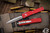 Microtech UTX-70 OTF Automatic Knife Red 2.4\" Dagger Stonewash 147-10RD