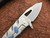 EOS Squid Titanium Flipper Blue Accents S35VN