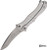 MICROTECH METALMARK BALISONG BUTTERFLY KNIFE SILVER ALUMINUM BEAD BLAST 1707SI
