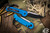 Microtech LUDT Automatic Folding Knife Blue 3.4\" Black 135-1BL