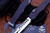 Marfione Custom HALO VI Black Alloy Blue Accents Hellhound Tanto M390 Mirror Polish