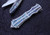 Burn Knives Custom Vengeance D/A OTF 416 SS Blue Abalone Inlays DE Polish