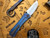 Borka Blades SBTF Barked Blue Anodized Titanium M390 Satin 2018