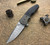 Kirby Lambert Crossroads Marbled Carbon, Titanium Bolsters, Damasteel
