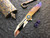Marfione Custom Warhound Folder Blue Fade Eggshell Titanium Blue Hardware M390 Mirror Polish