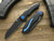 Millit Knives/Jerry Moen Max Evolution Custom Black/Blue Accents CTS-XHP