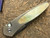 Protech Custom Newport Auto Mother of Pearl Bronze 3" Damascus