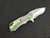 MICROTECH MARFIONE CUSTOM KNIVES STARLORD GREEN TITANIUM POLISHED