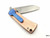 Chaves Customized Copper Friction Folder Blue Skull Clip