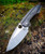 Tuff Knives Catalyst Varient Titanium Hand Engraved Geoff Blauvelt Custom