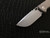 Ramon Chaves Knives 228 Tumbled Stonewash Titanium Skull Clip