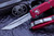 Microtech Ultratech Red OTF Automatic Tanto Satin Part Serrated 123-5RD