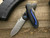 Jerry Moen Custom Blue Max 2 Auto Carbon Fiber Damasteel "Odin Eye" Damascus