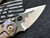 Borka Blades Mini Stitch Flame Anodized Titanium Satin M390 Rock Grind
