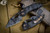 Microtech/Borka Blades Stitch Auto Urban Camo 3.75\" Camo Cerakote Serrated 169-3UCS