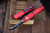 Microtech Ultratech OTF Automatic Knife Red 3.4\" Tanto Black 123-1RD