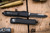 Microtech UTX-85 OTF Automatic Knife Black 3\" M390 Black Drop Point Serrated 231-2T