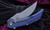 Reate Knives/Tashi Bharucha Starboy Blue Titanium Framelock Knife 3.25" RWL-34 Hand Rubbed Satin