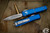 Microtech Ultratech OTF Automatic Knife Blue 3.4" Satin Dagger 122-4BL