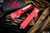 Microtech Combat Troodon Red OTF Automatic 3.8" Dagger Stonewash Full Serrated 142-12RD