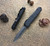 Microtech UTX-85 Signature CF/TI OTF Copper Accents Damascus DE 232-16CFCU