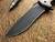 RJ Martin TMF Custom Titanium Milled Damascus Recurve 2018 Blade Show