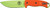 ESEE MODEL 5 SURVIVAL KNIFE VENOM GREEN FIXED BLADE ORANGE G-10 5PVG