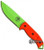 ESEE MODEL 5 SURVIVAL KNIFE VENOM GREEN FIXED BLADE ORANGE G-10 5PVG