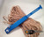 MICROTECH HALO V 5 BLUE TANTO OTF BEAD BLAST SERRATED 150-9BL